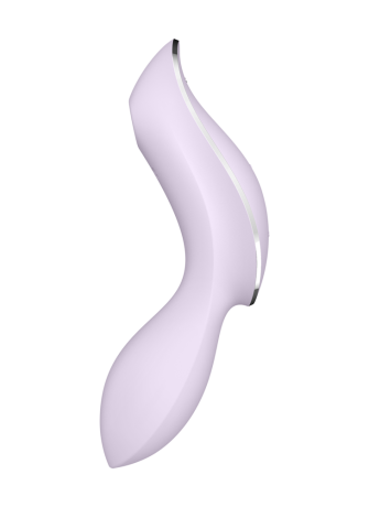 2 en 1 Vibromasseur et stimulateur de clitoris USB violet Curvy Trinity 2 Satisfyer - CC597788